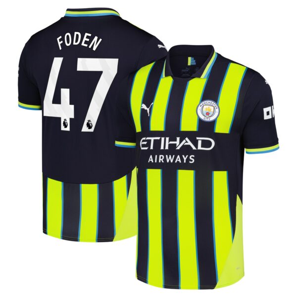 Manchester City Away Shirt 2024-25 with Foden 47 printing