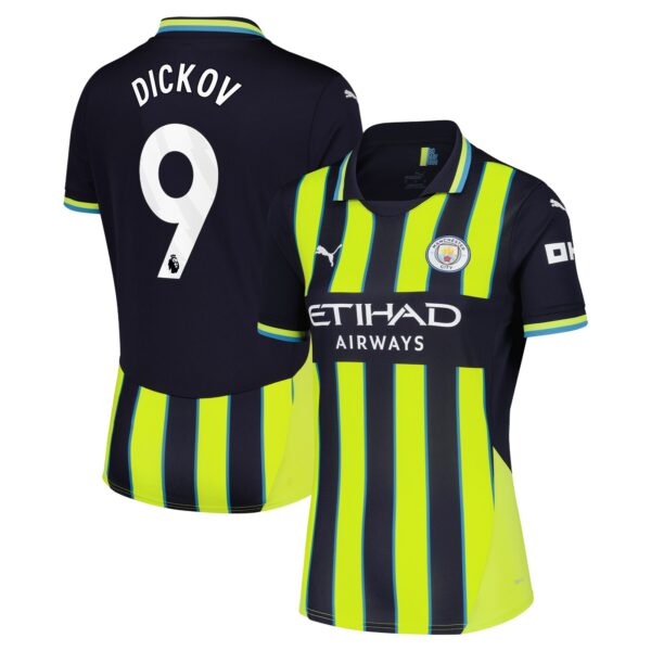 Manchester City Away Shirt 2024-25 - Womens with Dickov 9 printing