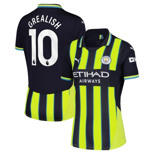 Manchester City Away Shirt 2024-25 - Womens with Grealish 10 printing