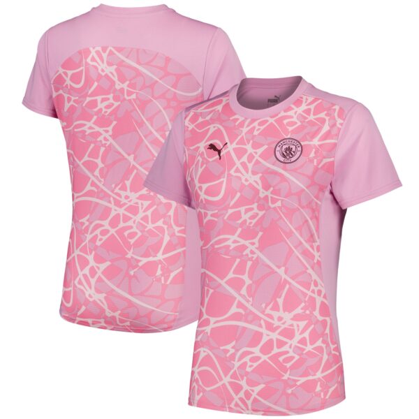 Manchester City Pre Match Top - Pink - Womens